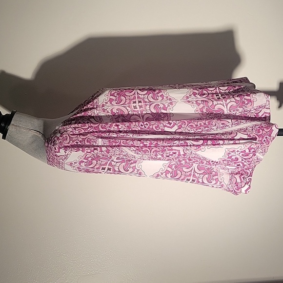 Alfani Womens Printed Diamond Mosaic Orchid Dolman-Sleeve, Bubble-Hem Blouse, 2X - Picture 9 of 10